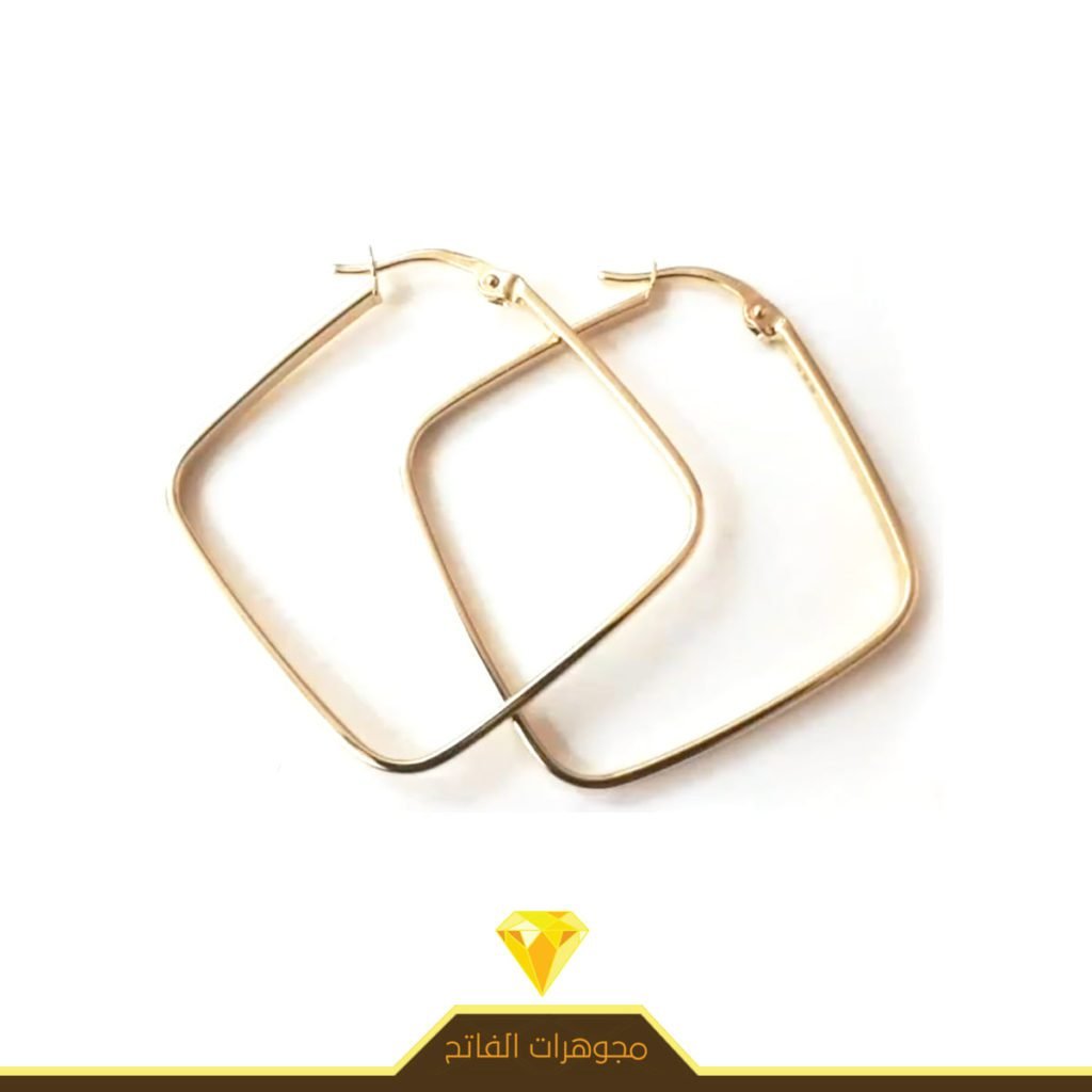 حلق طارة عيار 14 ذهب وزن 2.5 غرام